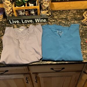 Two Grey’s Anatomy scrub tops size XL